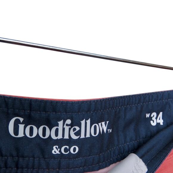 Goodfellow Pink & Blue Striped Swim Trunks Shorts Size 34 Men's Retro - Picture 5 of 6